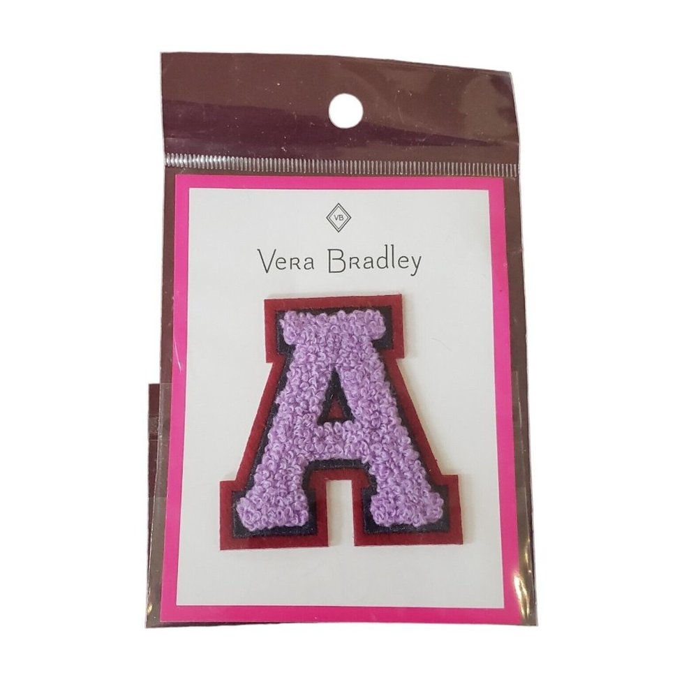 Vera Bradley Initial Patch Letter "A" Stick On Patch New in Sealed Bag